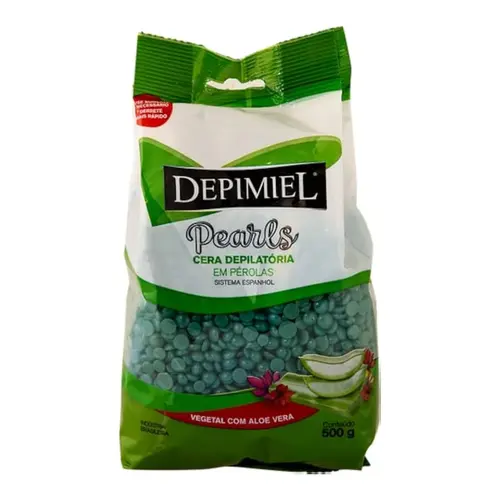 CERA DEPILATORIA PEROLA VEGETAL ALOE VERA DEPIMIEL 500G