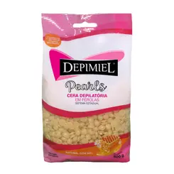 CERA DEPILATORIA PEROLA NATURAL COM MEL DEPIMIEL 500G