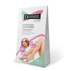 FOLHAS DEPILATORIAS CORPORAL COM 16 UNIDADES ARGAN DEPIMIEL
