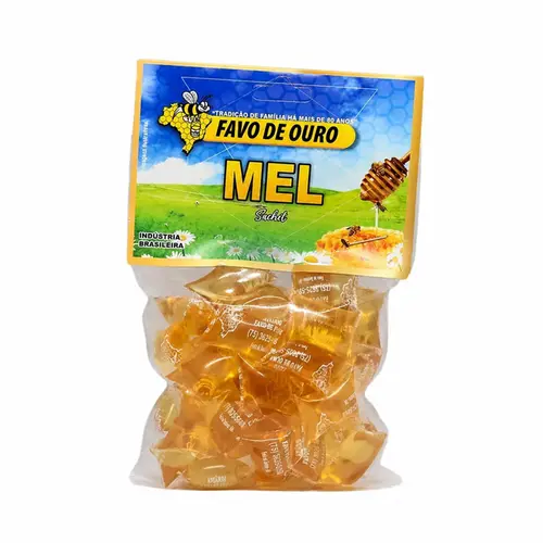 SACHE DE MEL COM 1 UNIDADE FAVO DE OURO