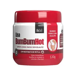 CREME LISA BUMBUM HOT COMBATE CELULITE E FLACIDEZ BIOSOFT 120G