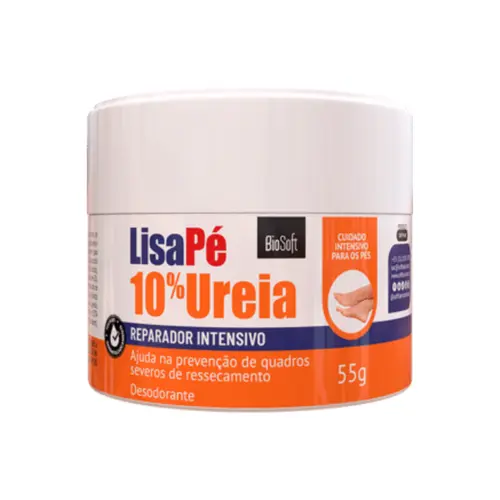 CREME LISA PE 10% UREIA REPARADOR INTENSIVO BIOSOFT 55G