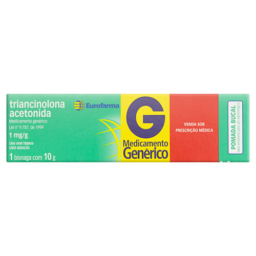 TRIANCINOLONA ACETONIDA 1MG/G POMADA BUCAL 10G EUROFARMA - EUROFARMA ...