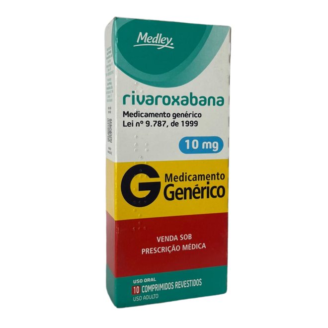 RIVAROXABANA 10MG C/10 COMPRIMIDOS MEDLEY - MEDLEY INDUSTRIA FAR