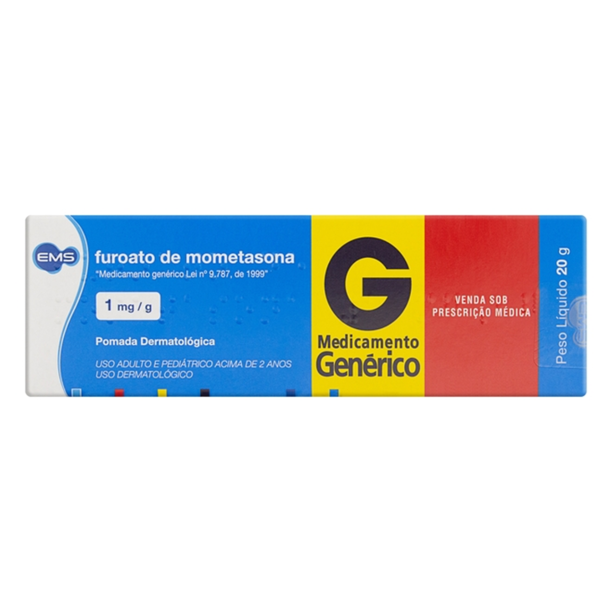FUROATO DE MOMETASONA 1MG/G POMADA DERMATOLÓGICO 20G EMS - EMS S/A