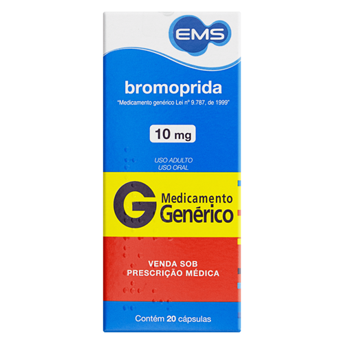 BROMOPRIDA 10MG C/20 CÁPSULAS EMS - EMS S/A GENERICOS