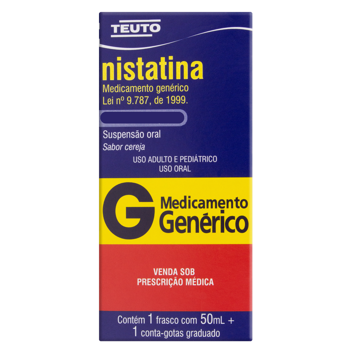 NISTATINA SUSPENSÃO ORAL CONTA GOTAS 50ML TEUTO - TEUTO BRASILEIRO S