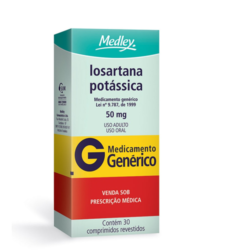 LOSARTANA POTÁSSICA 50MG C/30 COMPRIMIDOS REVESTIDOS MEDLEY - MEDLEY ...