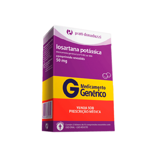 LOSARTANA POTÁSSICA 50MG C/30 COMPRIMIDOS REVESTIDOS PRATI - PRATI ...