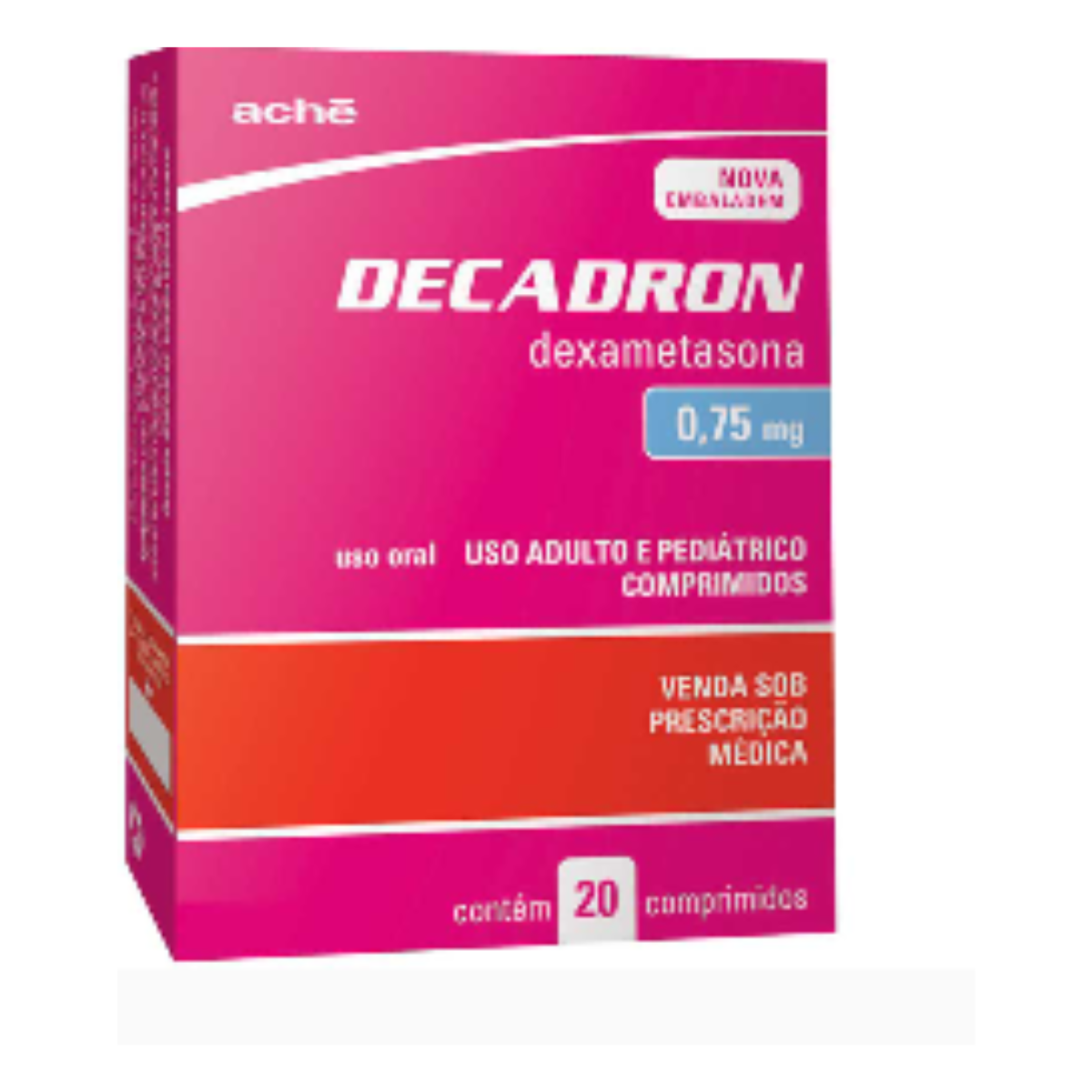 DECADRON 0,75MG C/20 COMPRIMIDOS - ACHE LABORATORIOS FA