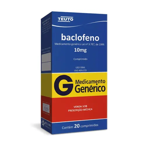 BACLOFENO 10MG COM 20 COMPRIMIDOS TEUTO