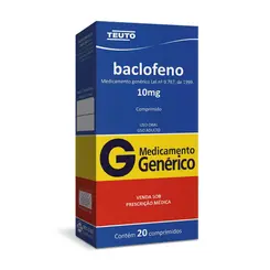 BACLOFENO 10MG COM 20 COMPRIMIDOS TEUTO