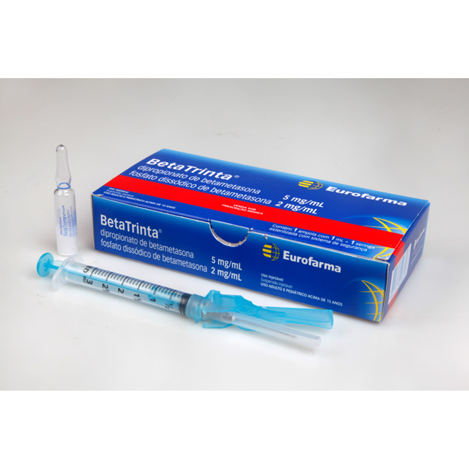 BETATRINTA 5MG/ML + 2MG/ML 1 AMPOLA +1 SERINGA - EUROFARMA LABORATORI