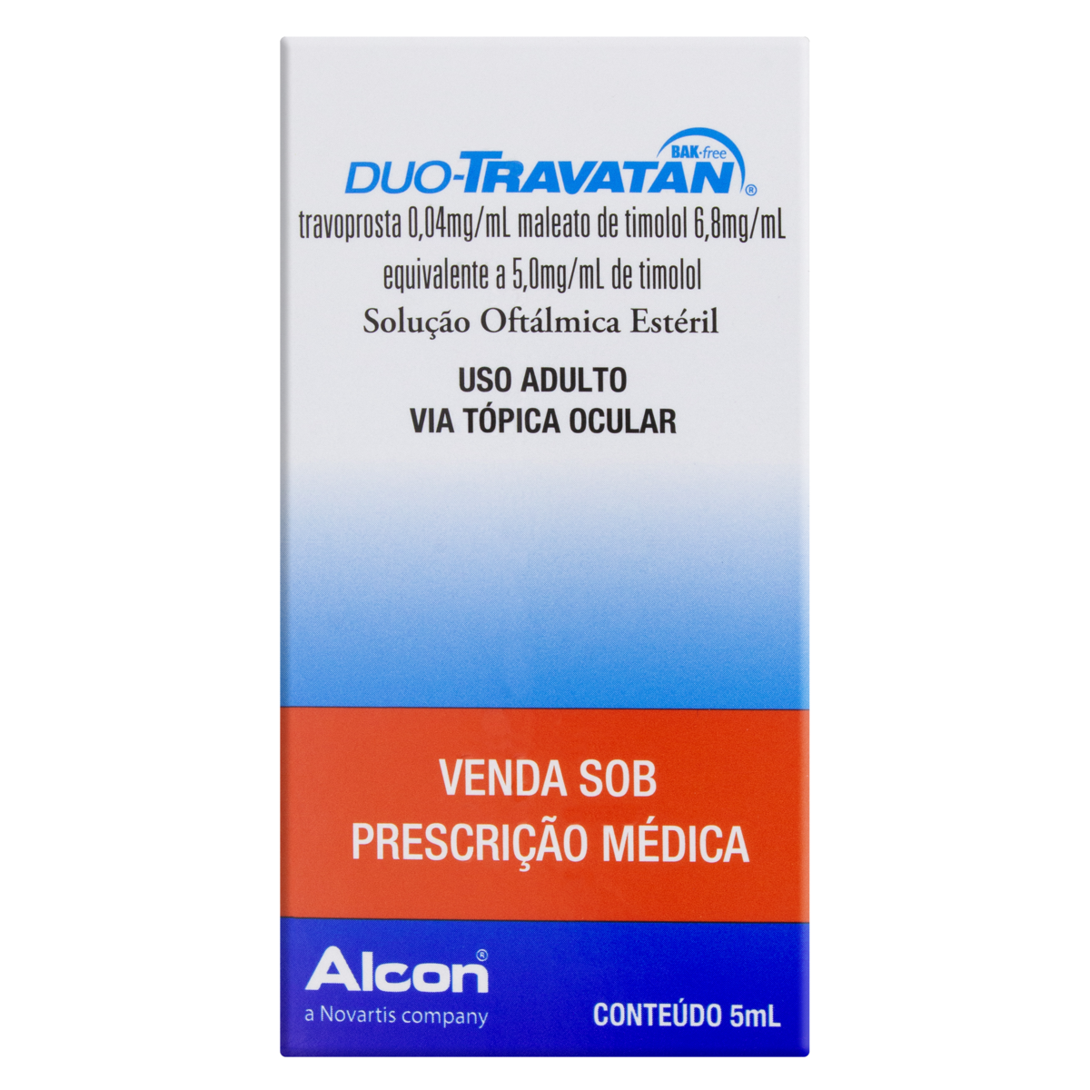 DUO-TRAVATAN 5ML - NOVARTIS BIOCIENCIAS
