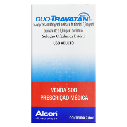 DUO-TRAVATAN SOLUÇÃO OFTÁLMICA 2,5ML - NOVARTIS BIOCIENCIAS